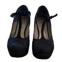 décolleté nera con plateau 