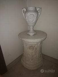 colonna in Pietra tavolino + vado