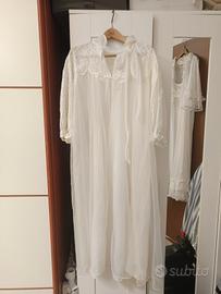 Déshabillé vintage anni 70/80 Pizzo Sangallo