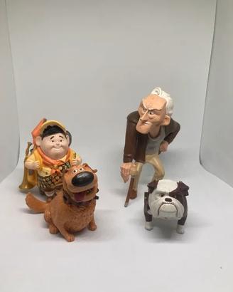 Lotto 4 Statuette Disney Pixar "UP" - Originali