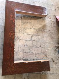 Mensola in legno per camino