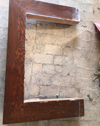 Mensola in legno per camino
