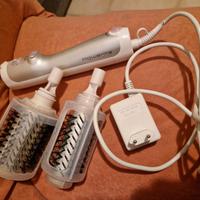 spazzola rotante per capelli con aria calda