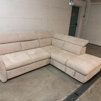 Divano angolo con penisola destra