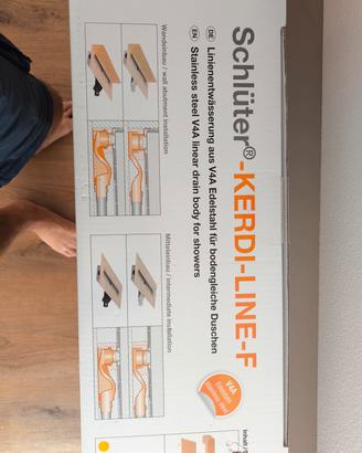 KERDI LINE F SCHLUTER SYSTEM CANALINA  doccia 70vm