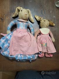 Coppia Bambole Vintage ANILI (Lenci) - Mamma e Fig