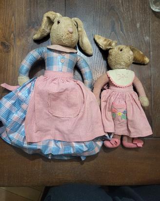 Coppia Bambole Vintage ANILI (Lenci) - Mamma e Fig