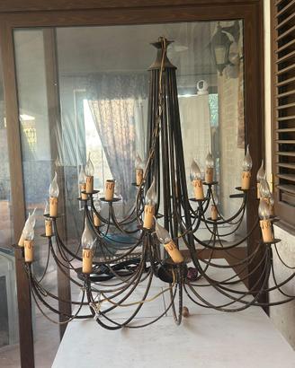 Lampadario stile rustico