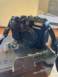 Canon G11 con custodia on pelle originale