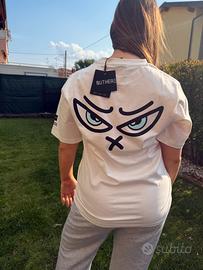 T-shirt OUTHERE bianca streewear - NUOVA