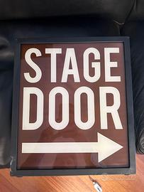 Insegna Luminosa Lampada Stage Door