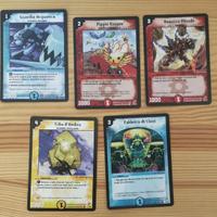 lotto x 5 carte duel masters lotto card set ita