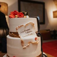 Torta finta scenografica per laurea in medicina