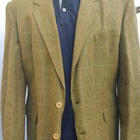 Giacca da uomo verde con quadrettini, Made in Ital