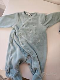 Tutina neonato in ciniglia