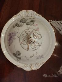 Legumiera Ginori 800 decoro lilla'