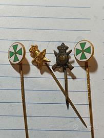 lotto 4 pz spille militari 