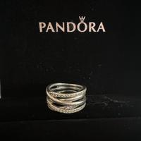 Pandora anello fascia intrecciata taglia 52