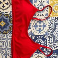 Top bikini costume rosso SHEIN nuovo