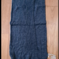 Sciarpa nera/grigio scuro unisex nuova CARPISA