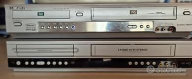 videoregistratori vhs e DVD 