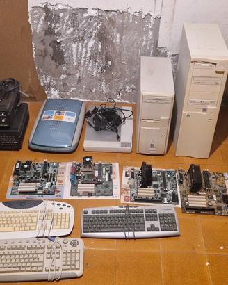 lotto pc schede madri vcr vintage meccani