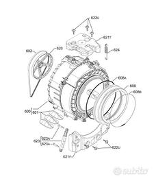 AEG L6FBI145 PNC 914915511 CESTO COMPLETO DI TUTTO