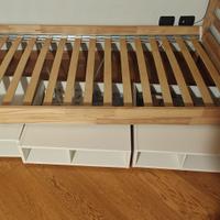 LETTO IKEA TARVA  DOGHE LUROY  3 CASSETTI FREDVANG