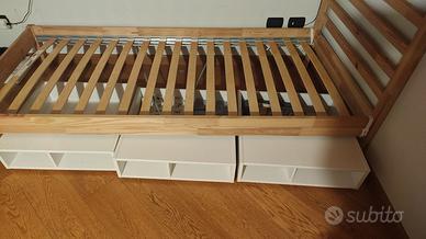 LETTO IKEA TARVA  DOGHE LUROY  3 CASSETTI FREDVANG