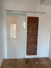 porte scorrevoli in vetro cristallo