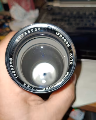 ottica Ifbagon 200mm f3.5 attacco M42 