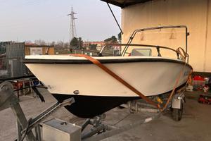 Barca open con motore honda 40 cv