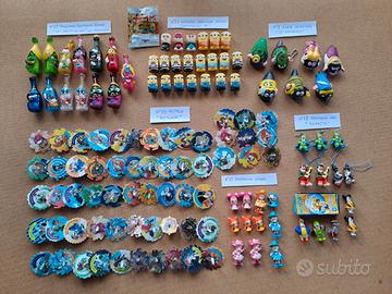 122 pezzi Merendine Sorpresine Personaggi vintage