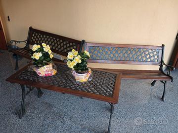 panchine più tavolino 