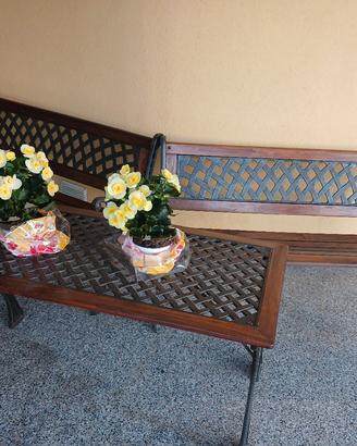 panchine più tavolino 