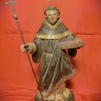 SCULTURA LIGNEA POLICROMA DI SANT’ANTONIO - 1700
