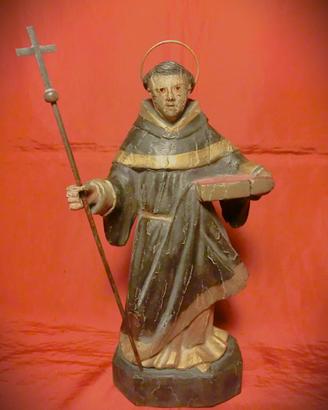 SCULTURA LIGNEA POLICROMA DI SANT’ANTONIO - 1700
