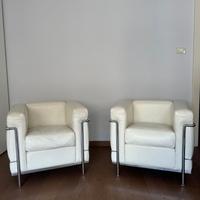 Poltrone Cassina LC2 Pelle Wagner