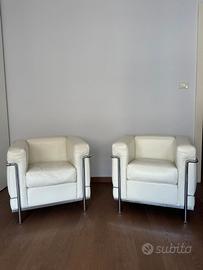 Poltrone Cassina LC2 Pelle Wagner