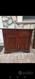 Credenza / Cristalliera in legno massello