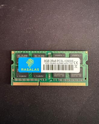 RAM SO-DIMM 8GB DDR3L 1600MHz Rasalas
