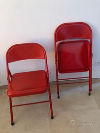 Set sedie pieghevoli