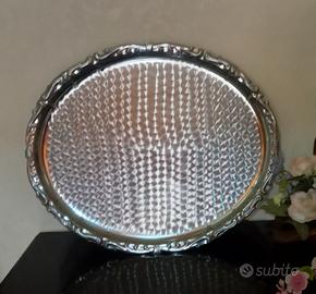 Vassoio grande Acciaio inxcs 18/8/ anni 70/ 80/ 