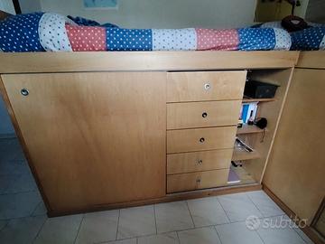 struttura letto salvaspazio 