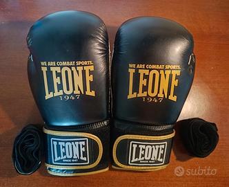 Guanti boxe Leone 1947 Tech++ da 12 onze + Fasce