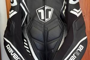 Tuta moto in pelle intera taglia L