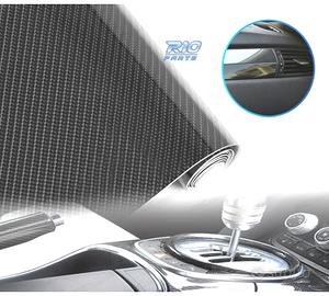 VINILE ADESIVO IN CARBONIO 5D NERO LUCIDO