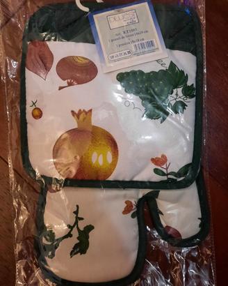 Set guanto e presina cucina