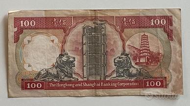Banconota Hong Kong 100 dollars one hundred
