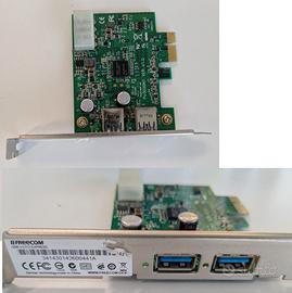 scheda freecom PCI-E Pcie USB 3,0